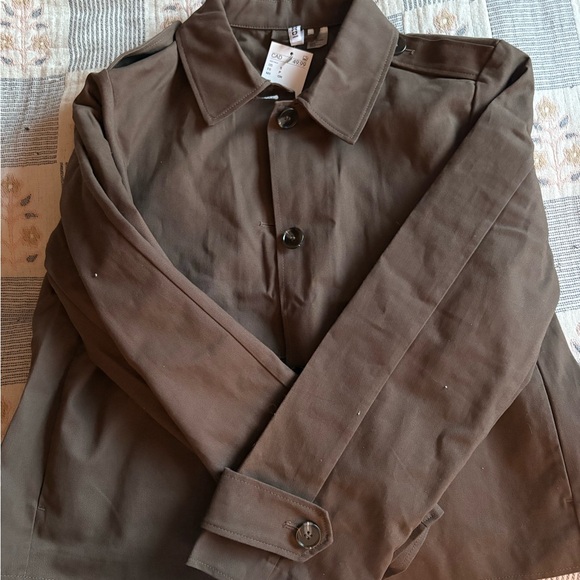 H&M Chocolate Brown Trench Coat - Picture 3 of 5